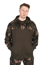 Fox mikina lw khaki camo split zip hoody - m