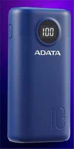 ADATA P10000QCD Power Bank 10000mAh, modrá