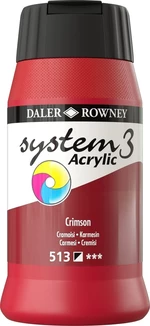 Daler Rowney System3 Akrylová farba 500 ml Crimson