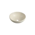 Beżowa umywalka ceramiczna Sapho Attila, ø 42,5 cm