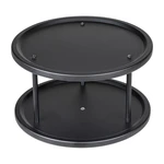 Czarny organizer na przyprawy Wenko Lazy Susan