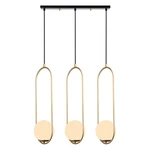 Lampa wisząca w kolorze złota Squid Lighting Arch, wys. 146 cm