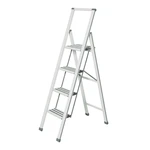 Biała drabina składana Wenko Ladder, wys. 153 cm