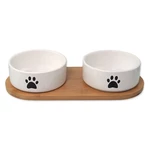 Zestaw ceramicznych misek dla psów ze stojakiem ø 13 cm Dog Fantasy – Plaček Pet Products