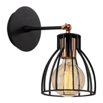 Kinkiet w czarno-brązowym kolorze ø 15 cm Kemah – Opviq lights