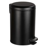 Czarny kosz na śmieci Wenko Leman Easy Close, 12 l