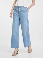 Orsay Světle modré dámské široké džíny - Dámské