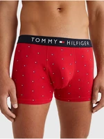 Tommy Hilfiger Underwear Červené pánske vzorované boxerky Tommy Hilfiger