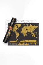 Stieracia mapa Luckies of London Scratch Map® Travel Deluxe