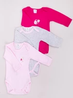 Yoclub Kids's Long Sleeve Bodysuits 3-Pack BOD-0702G-A13D