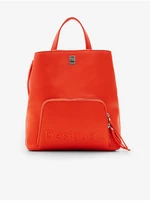 Oranžový dámský batoh Desigual Half Logo 24 Sumy Mini - Dámské