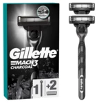 Gillette Mach3 Charcoal Holicí strojek pro muže + 2 Holicí hlavice