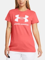 Under Armour Tričko UA W SPORTSTYLE LOGO SS-PNK - Dámské