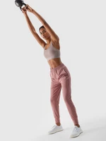 Dámské sportovní rychleschnoucí kalhoty - pudrově růžové