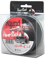 Hell-cat splietaná šnúra round braid power black 200 m-priemer 0,60 mm / nosnosť 75 kg