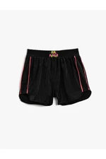 Koton Mini Shorts with Stripe Detail Elastic Waist.