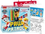 Blok + fixy 4ks se šablonami se samolepkami Paw Patrol/Tlapková patrola