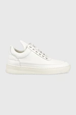 Kožené sneakers boty Filling Pieces Low Top Ripple Nappa bílá barva, 25121721855