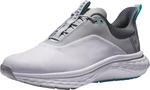 Footjoy Quantum Mens Golf Shoes White/White/Grey 44,5 Calzado de golf para hombres