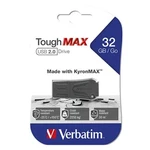 Verbatim USB flash disk, USB 2.0, 32GB, ToughMAX, černý, 49331, USB A, kompozitní materiál KyronMAX(tm)