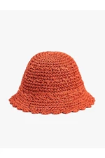 Koton Knitted Straw Bucket Hat