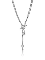 Marc Malone Originálny oceľový náhrdelník Payton Silver Necklace MCN23111S