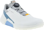 Ecco Biom H4 BOA Mens Golf Shoes White/Retro Blue 39 Calzado de golf para hombres