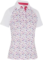 Callaway Birdie/Eagle Printed Short Sleeve Womens Polo Brilliant White S Camiseta polo