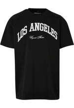 L.A. College Oversize tričko černé barvy