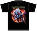 Iron Maiden Tricou Fear Live Flames Bărbaţi Negru M