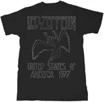 Led Zeppelin Tricou Usa 1977 Bărbaţi Black L