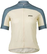POC Essential Road Women's Logo Jersey Maillot Okenite Off-White/Calcite Blue S