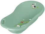 Keeeper Dětská vanička Funny Farm s výpustí 84 cm - khaki