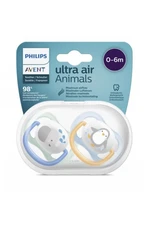 PHILIPS AVENT Cumlík Ultra air zvieratko 0-6m chlapec 2 ks