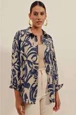 Bigdart 3900 Oversize Long Basic Shirt - Light Navy