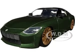 2023 Nissan Z Dark Green Metallic with Black Top "Fast X" (2023) Movie "Fast &amp; Furious" Series 1/24 Diecast Model Car by Jada