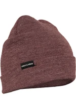 Basic Flap Beanie burgundy melange