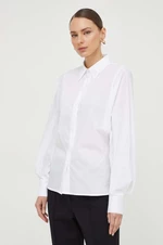 Košeľa Liviana Conti dámska, biela farba, regular, s klasickým golierom, F4SK69
