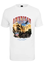 Bílé tričko American Life Mount Roushmore