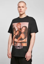 Oversize tričko s logem TLC Group černé