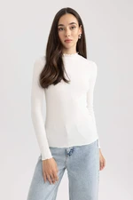 DEFACTO Slim Fit Camisole Half Turtleneck Long Sleeve Tunic