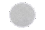 Bio koberec kusový, ručně tkaný Bubbly Light Grey-120x120 (průměr) kruh