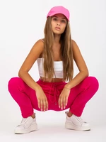 Basic fuchsia sweatpants with pockets from Aprilia