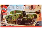 Level 2 Model Kit British Churchill Mk.VII Tank 1/76 Plastic Model Kit by Airfix