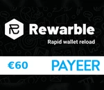 Rewarble Payeer €60 Gift Card