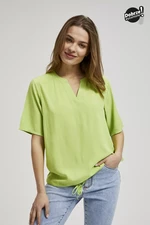 Dámské tričko MOODO - zelená kiwi