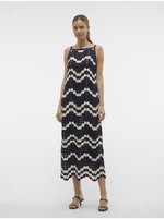 Navy Blue Women's Crochet Midi Dress Vero Moda Venus - Women