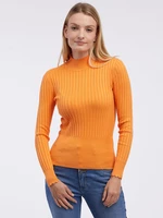 Orsay oranžový dámsky rebrovaný sveter - ženy