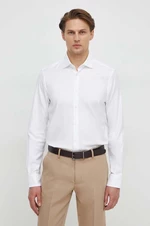 Košile Tommy Hilfiger pánská, bílá barva, slim, s klasickým límcem, MW0MW33837