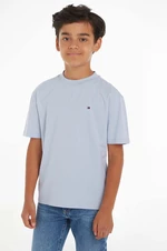 Detské bavlnené tričko Tommy Hilfiger jednofarebný